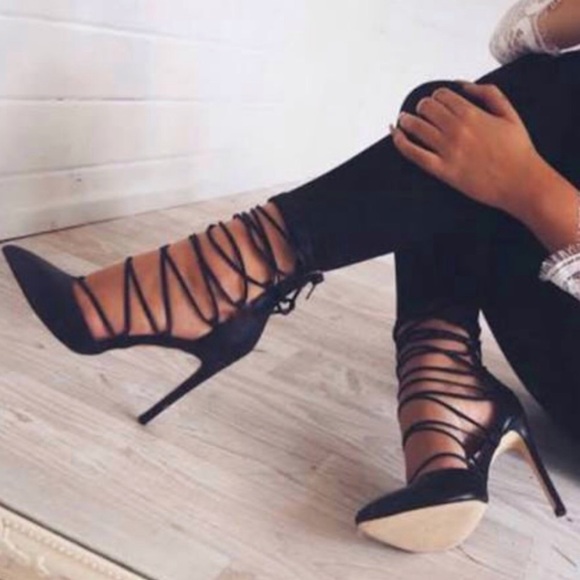 Cute Lace Up Heels - Picture 5 of 9